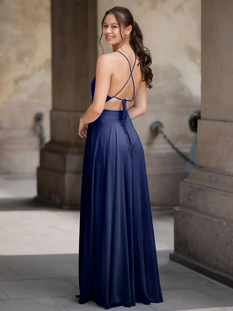 Abendkleid Emma, dunkelblau