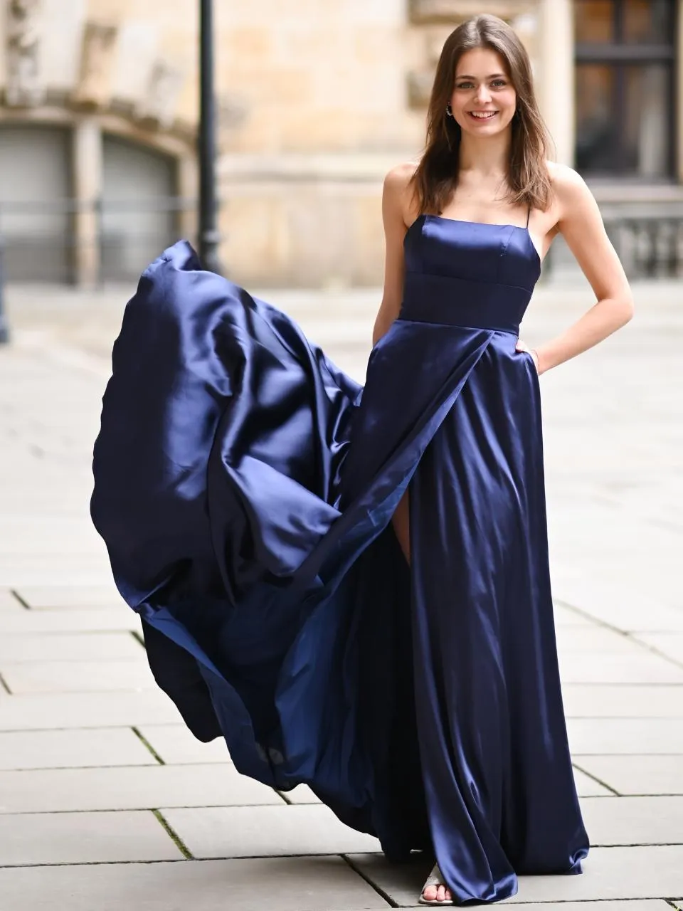 Abendkleid Hermine, dunkelblau