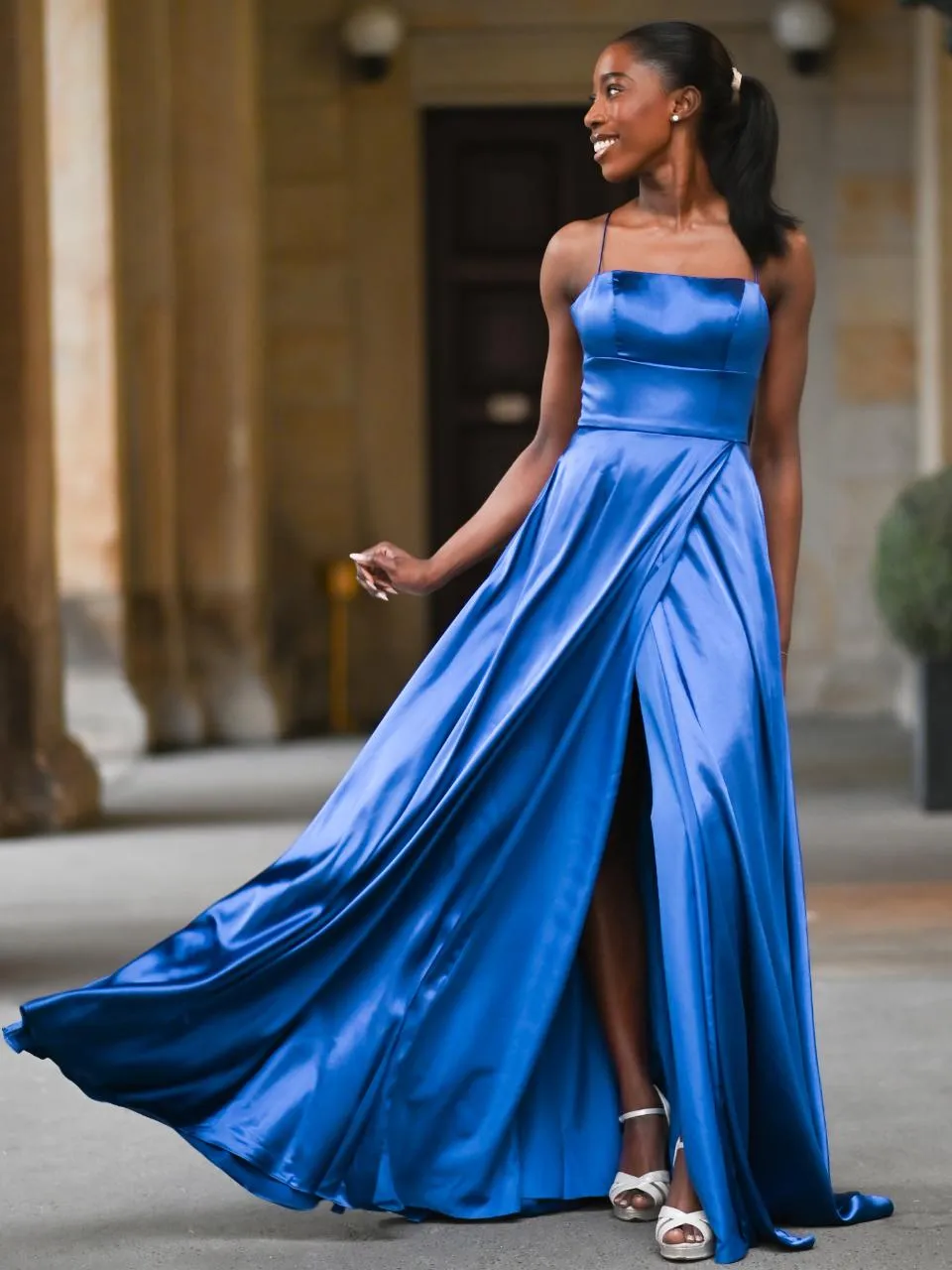 Abendkleid Hermine, royalblau