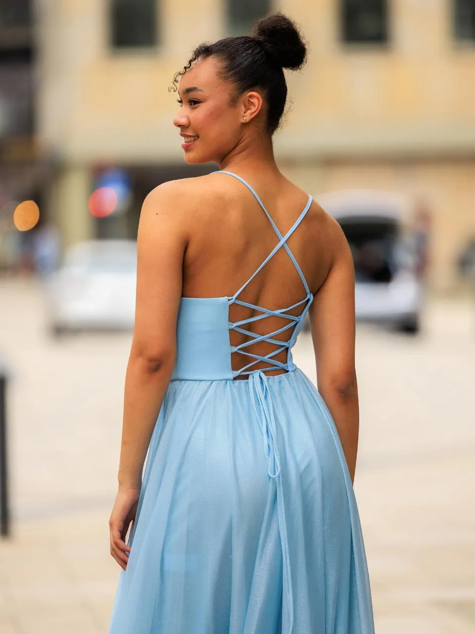 Abendkleid Isalie, hellblau