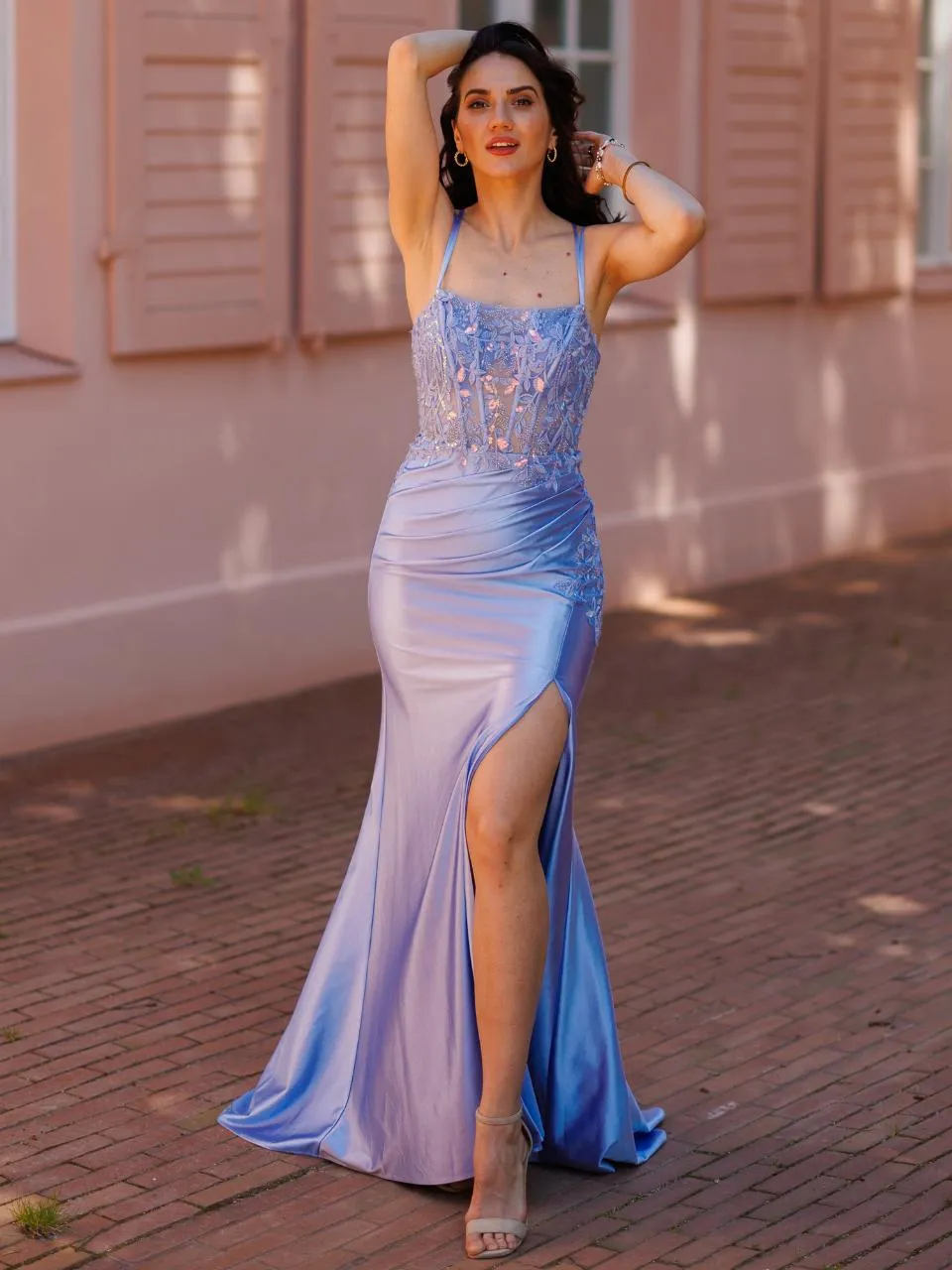 Abendkleid Ramina, hellblau