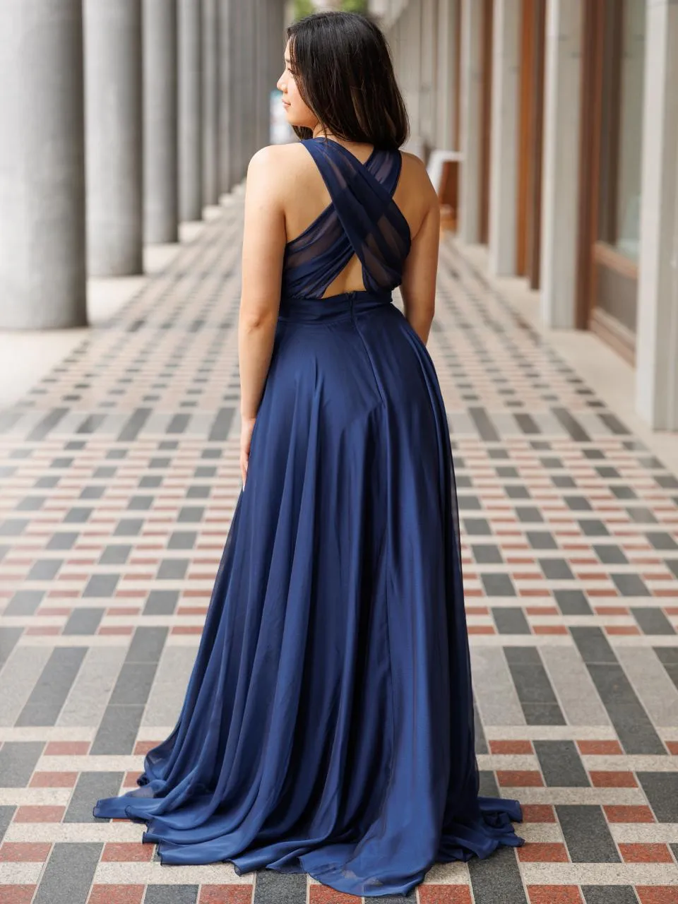 Abendkleid Tamara, dunkelblau