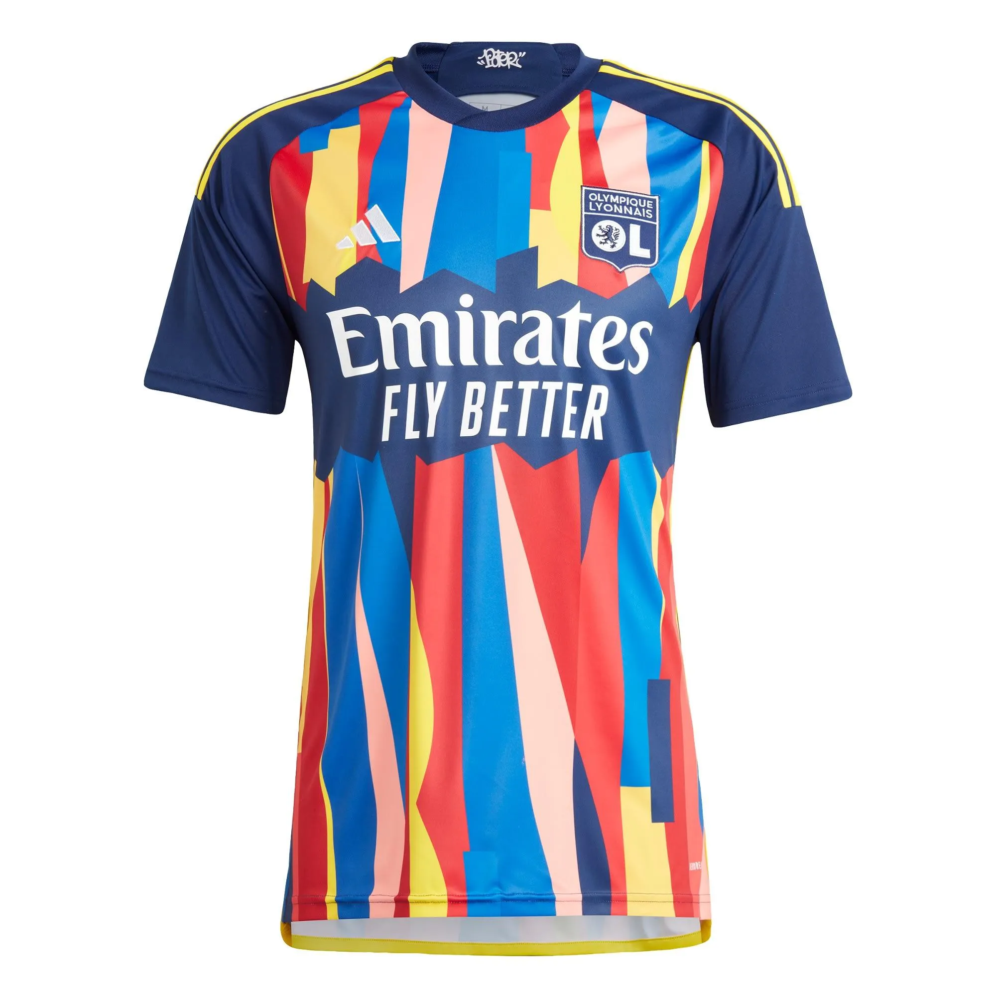 adidas Olympique Lyon 23/24 Ausweichtrikot Trikot Herren Dark Blue im Online Shop von kaufen