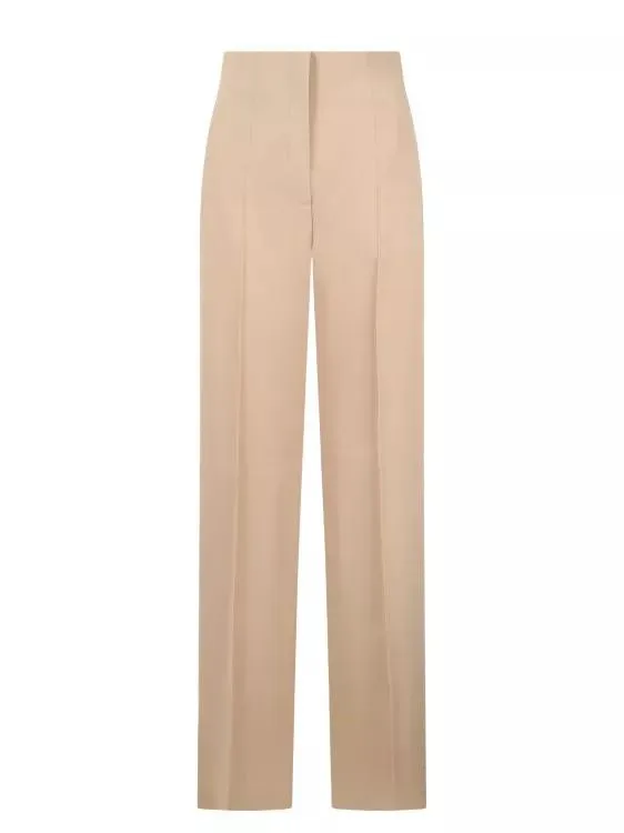   Alberta Ferretti  Enver Satin Palazzo Pants Brown