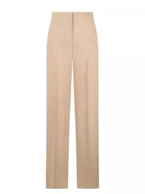   Alberta Ferretti  Enver Satin Palazzo Pants Brown