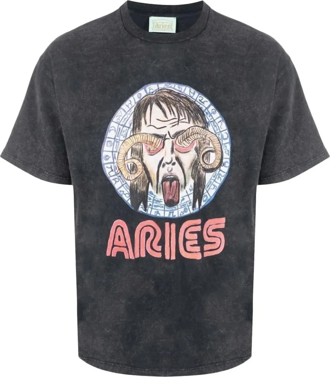   Aries  Astrology For Aliens Logo T-shirt schwarz