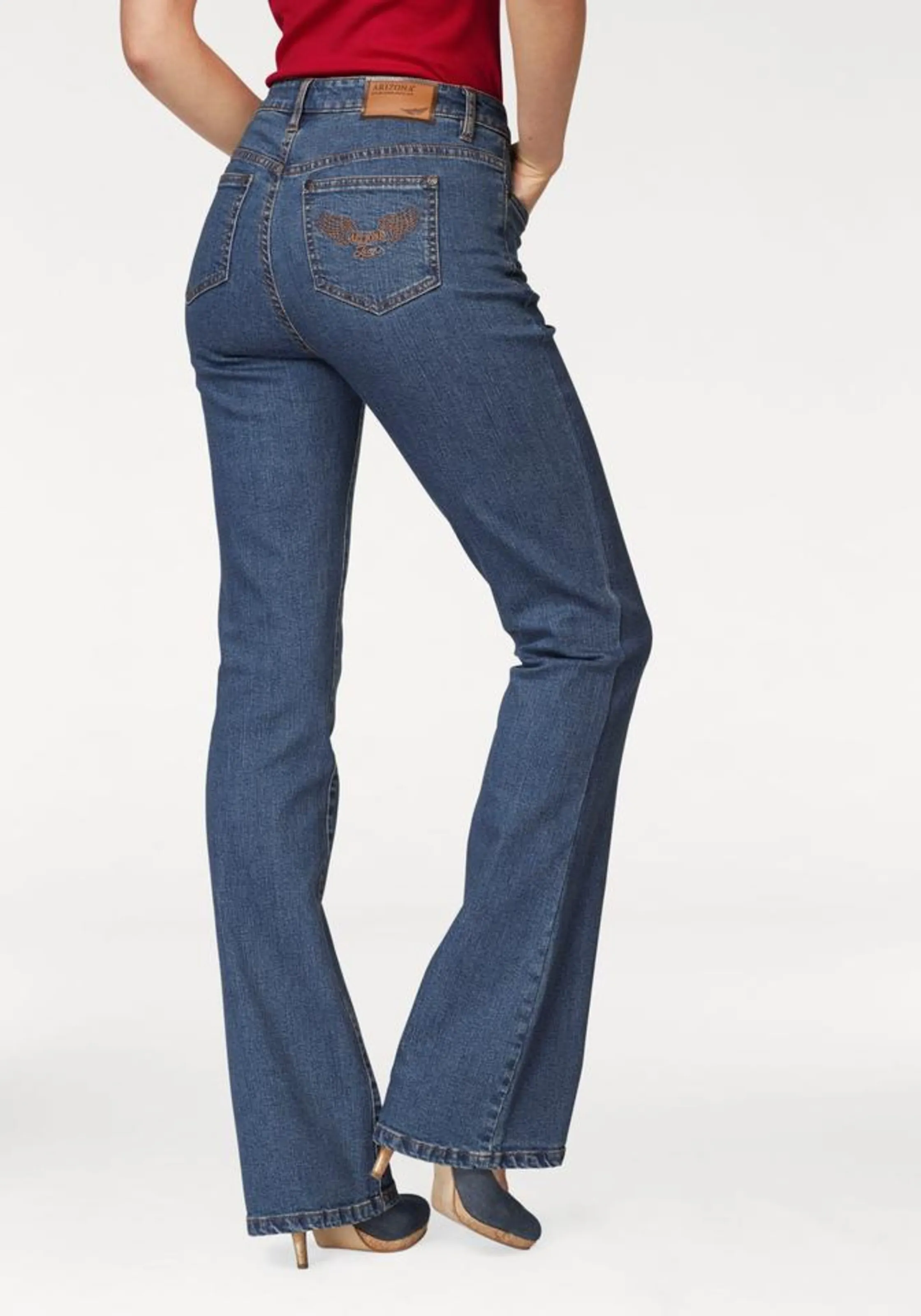 ARIZONA Bootcut Jeans in Blue Denim