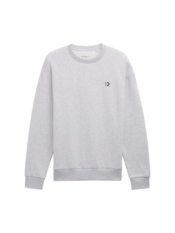 Basic Sweatshirt mit Logo Print