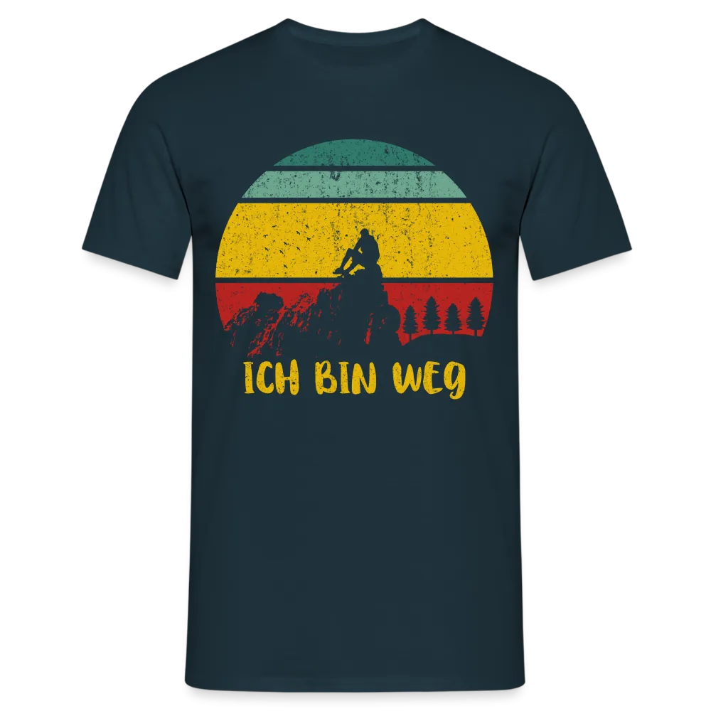 Berge Wandern Shirt Ich Bin Weg Lustiges Geschenk T-Shirt