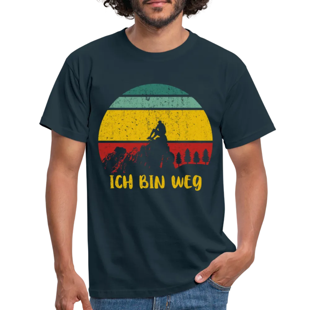 Berge Wandern Shirt Ich Bin Weg Lustiges Geschenk T-Shirt