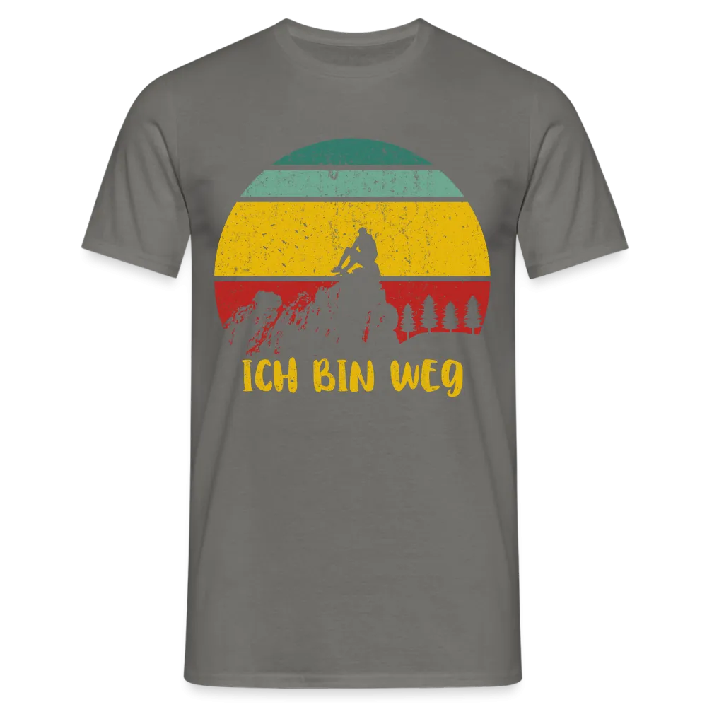 Berge Wandern Shirt Ich Bin Weg Lustiges Geschenk T-Shirt