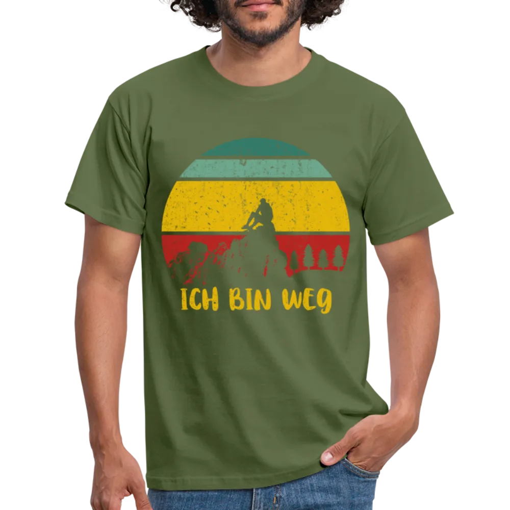 Berge Wandern Shirt Ich Bin Weg Lustiges Geschenk T-Shirt