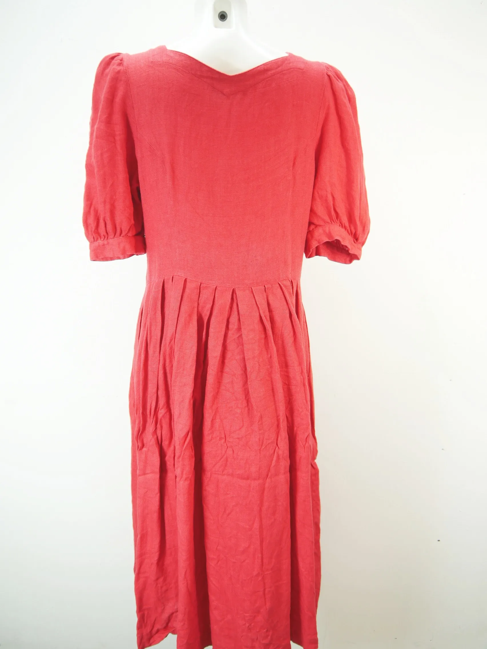 Berwin & Wolff rot mit Wienernaht klasse Landhaus Kleid Trachtenkleid Gr.44