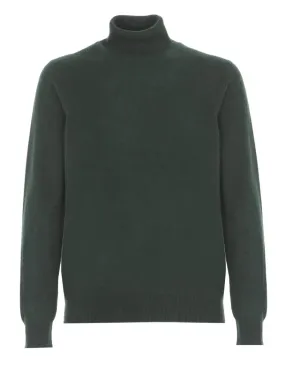   Biarritz1961  Green Cashmere Dolcevita Green  Pullover 