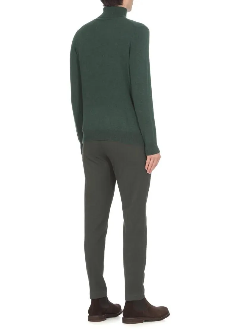   Biarritz1961  Green Cashmere Dolcevita Green  Pullover 