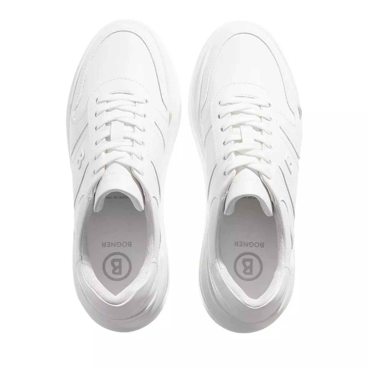   Bogner  New York 3 White  Plateau Sneaker 