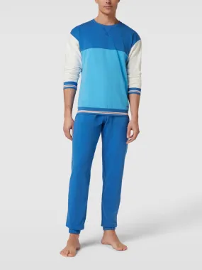 Calida Sweatshirt im Colour-Blocking-Design Modell 'REMIX' (blau) online kaufen