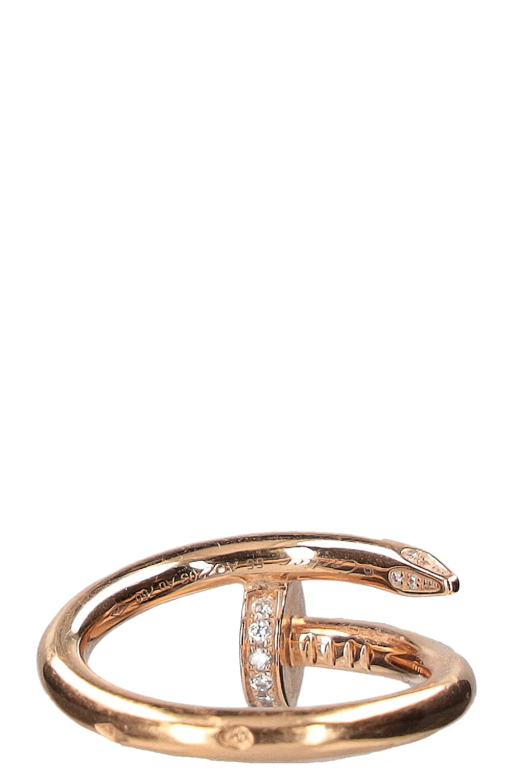 CARTIER Juste un Clou Ring Rose Gold 0.13 Karat Diamonds