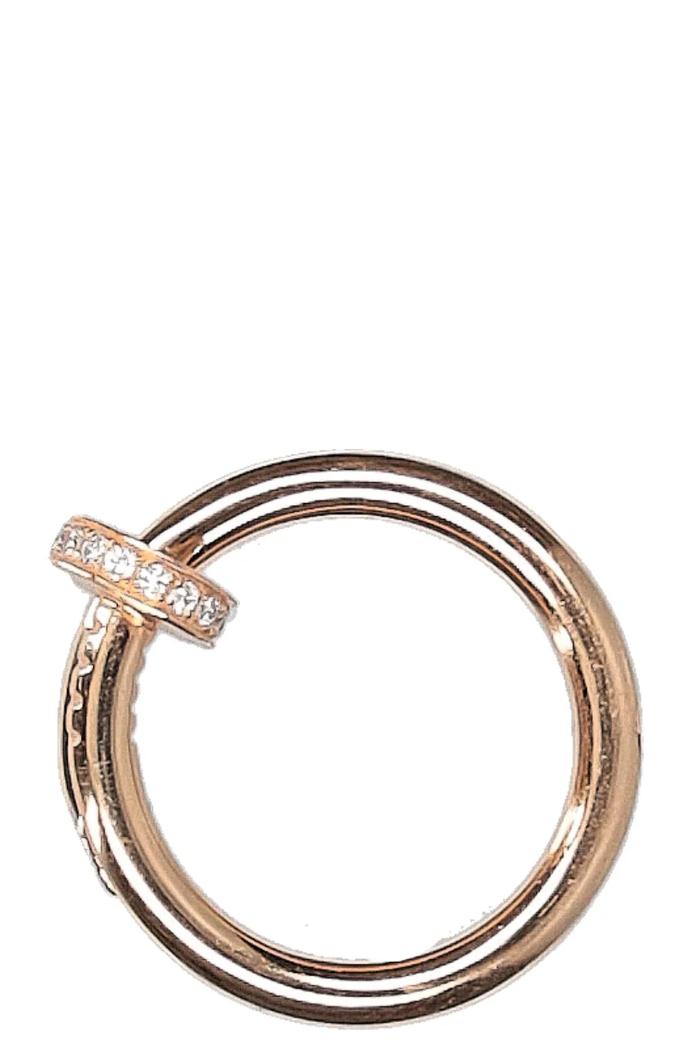 CARTIER Juste un Clou Ring Rose Gold 0.13 Karat Diamonds