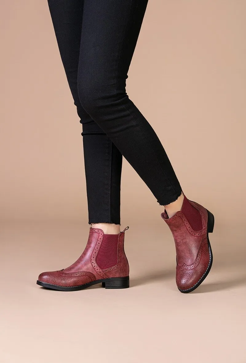 Chelsea boots with python print