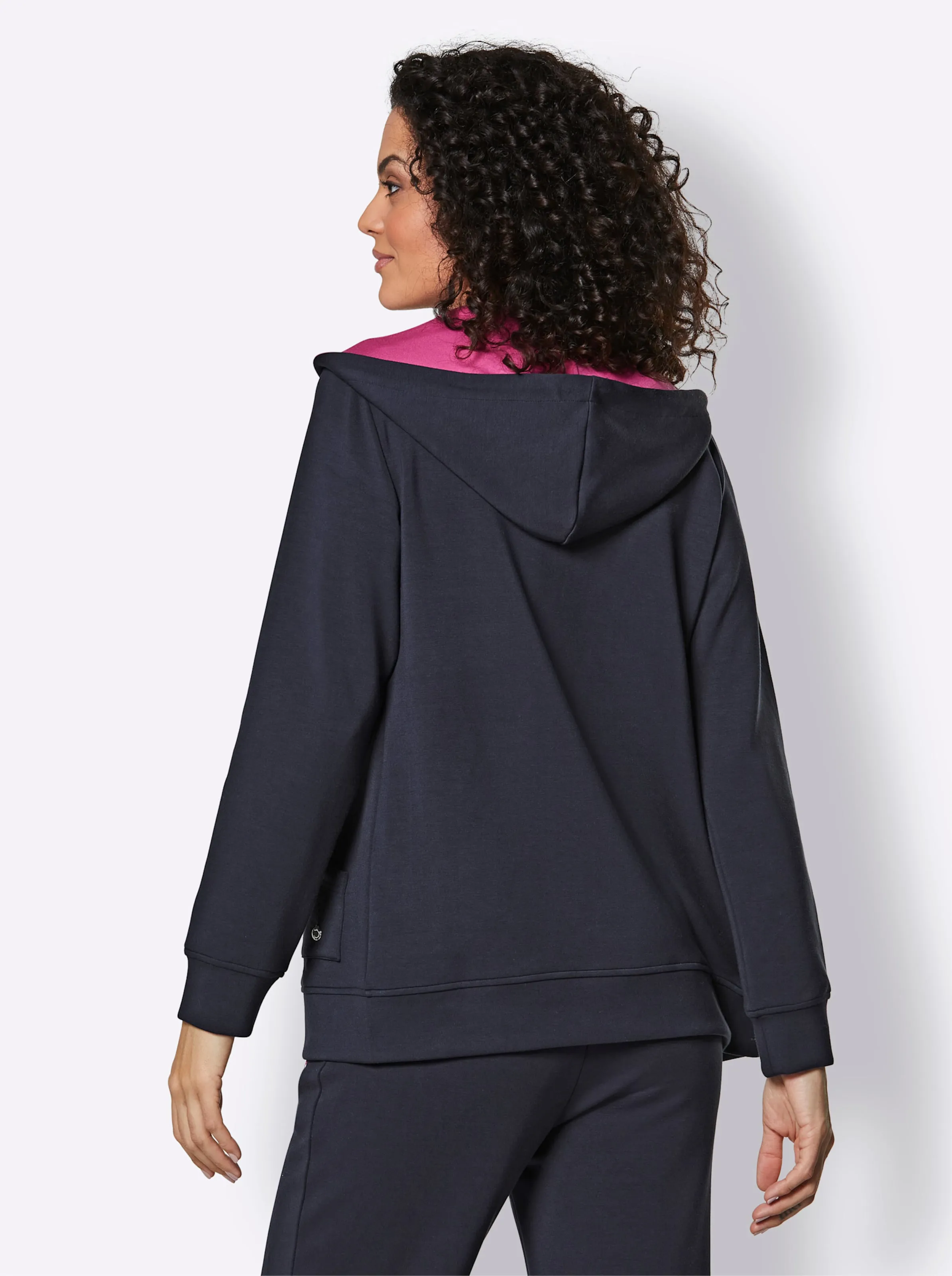 CREATION L PREMIUM Jacke in marine-fuchsia