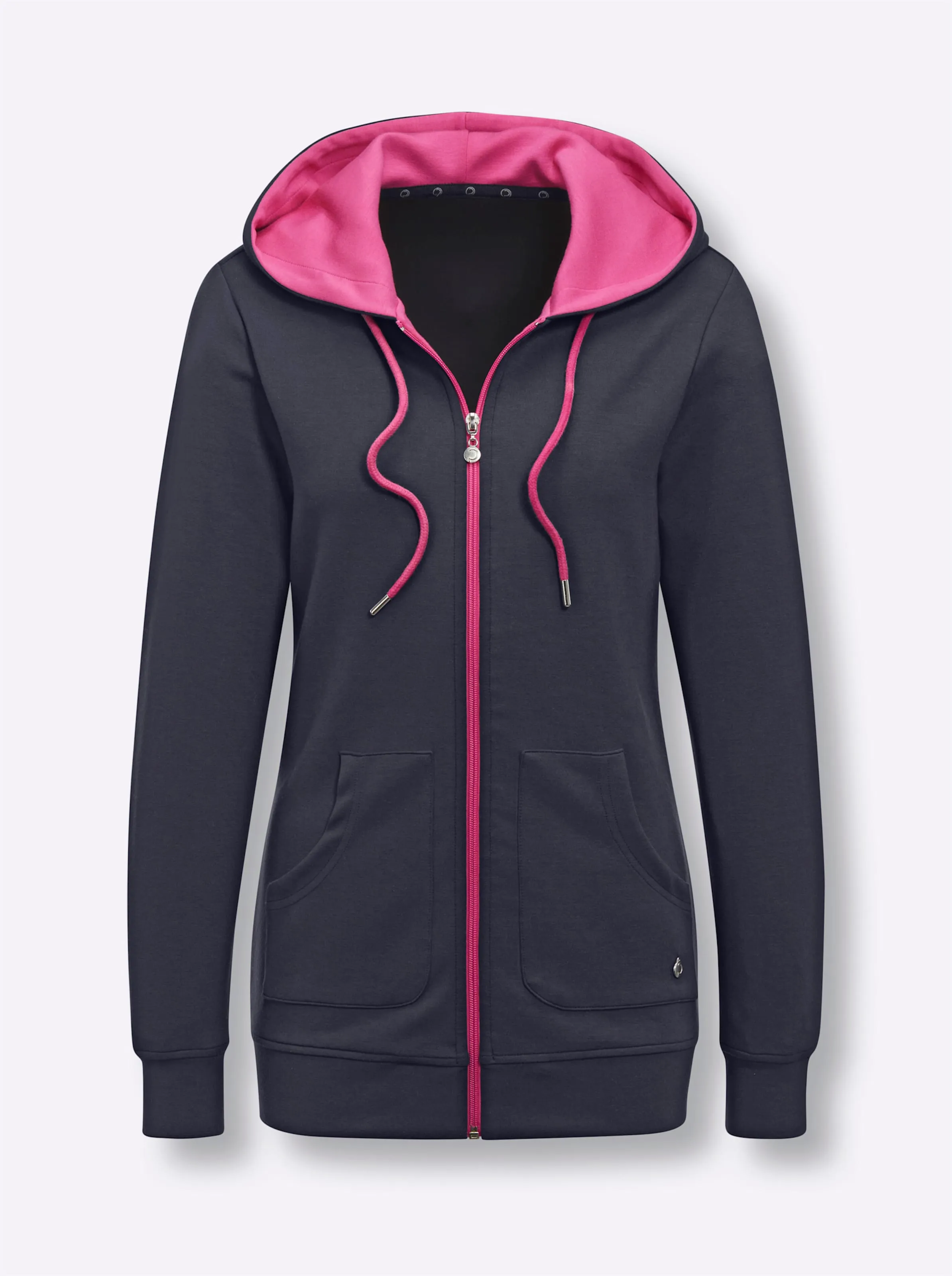 CREATION L PREMIUM Jacke in marine-fuchsia