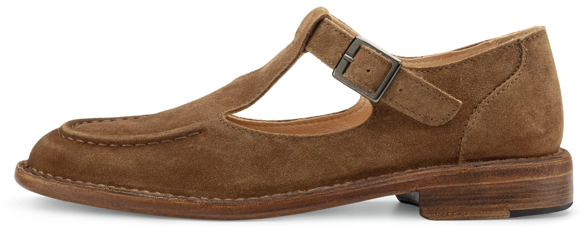 Damen-Loafer mit Riemen, Braun