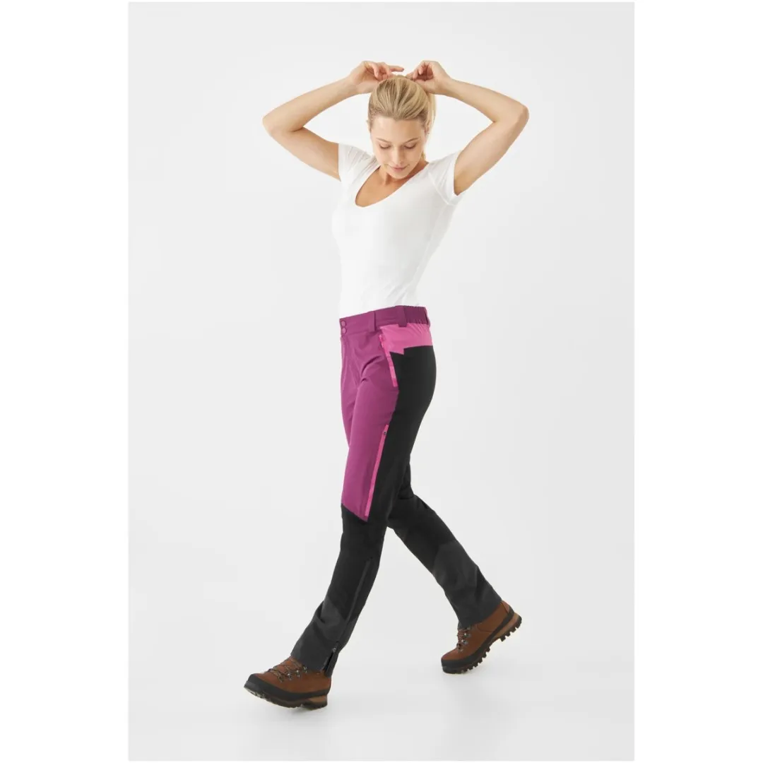 Damen Outdoorhose Viking Trek Pro 2.0 Pants schwarz/lila XS