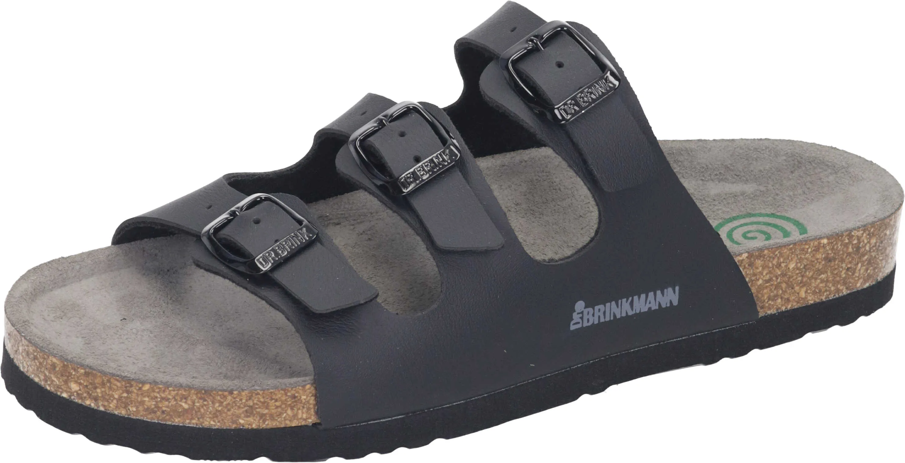 Dr. Brinkmann Herren Pantolette Damen drei Riemen Schnalle