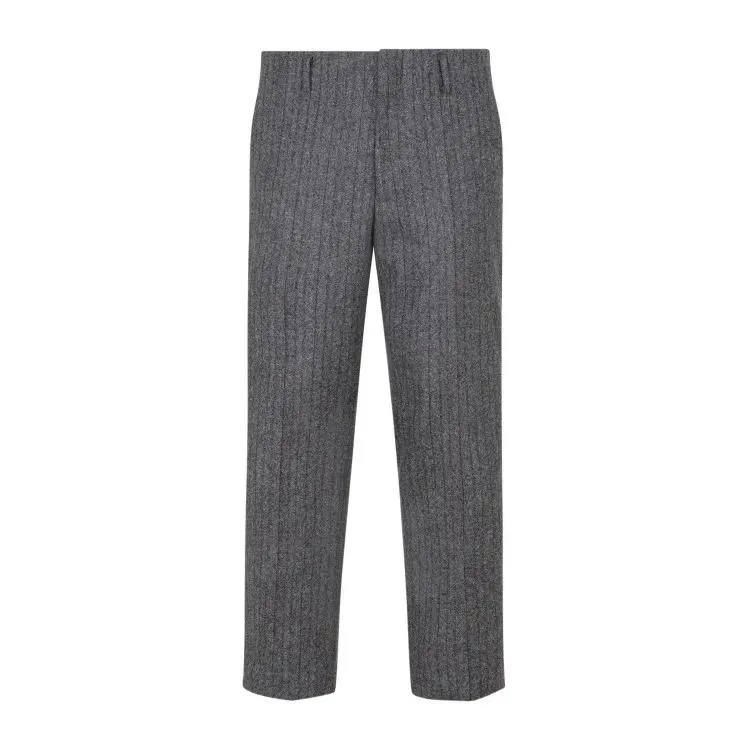   Dries Van Noten  Gray Wool Paolo Pants Grey