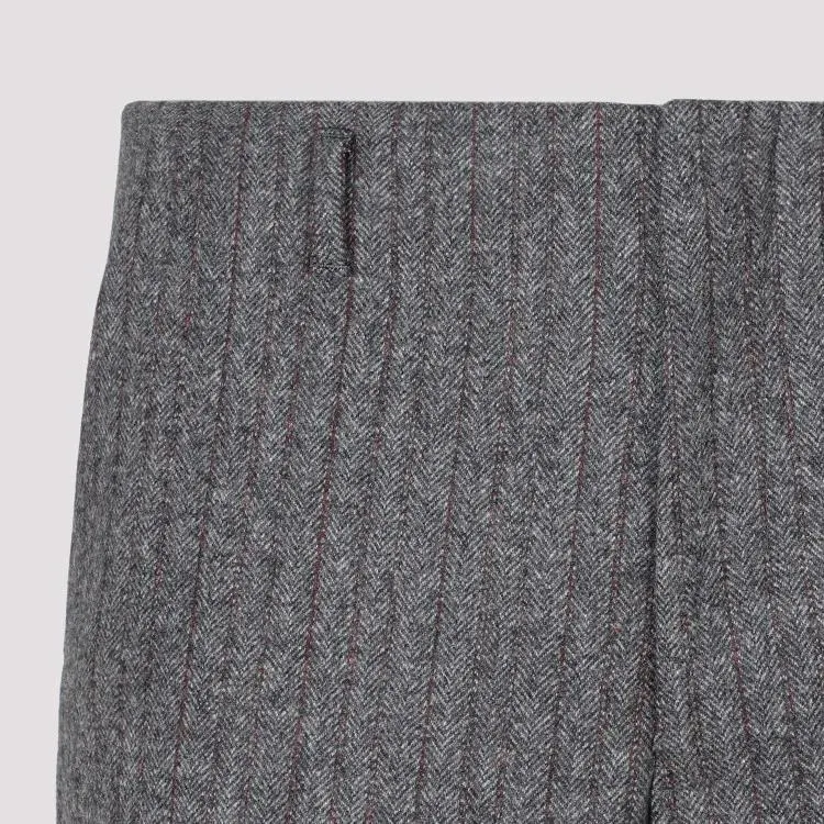   Dries Van Noten  Gray Wool Paolo Pants Grey