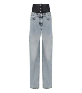   Elisabetta Franchi  ELISABETTA FRANCHI HELLBLAUE JEANS MIT KORSETT blau  Jeans 