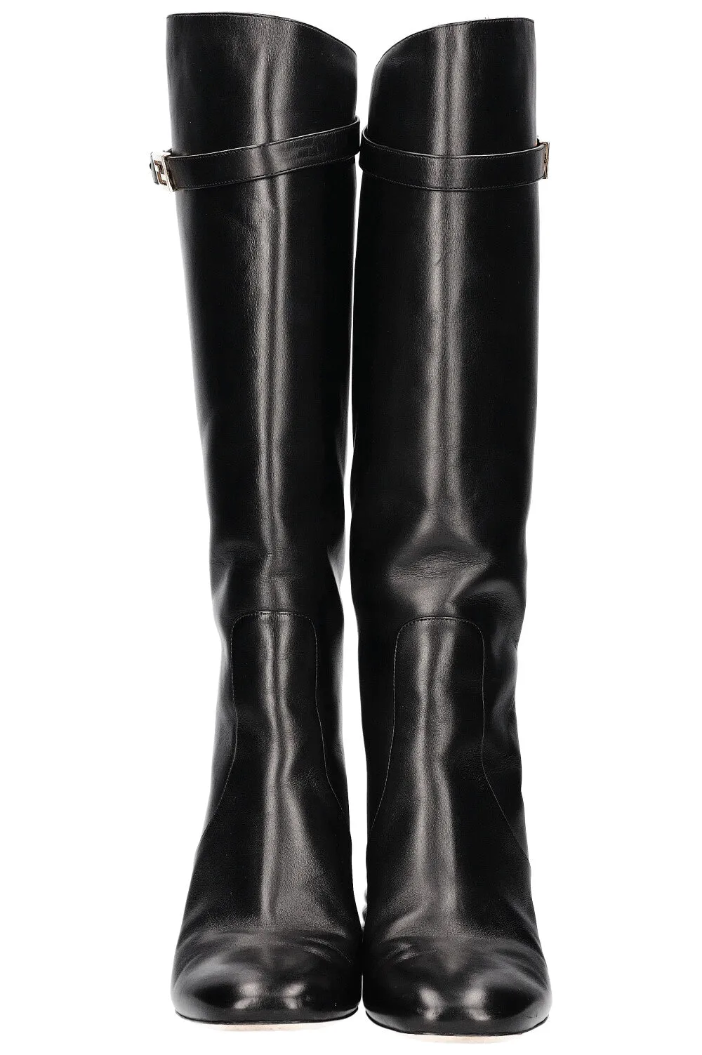 FENDI Promenade Boots Black Leather