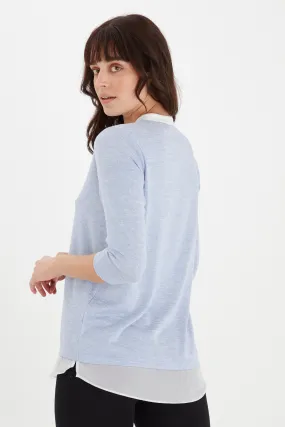 Fransa Pullover 'VEREXAN' in Blau