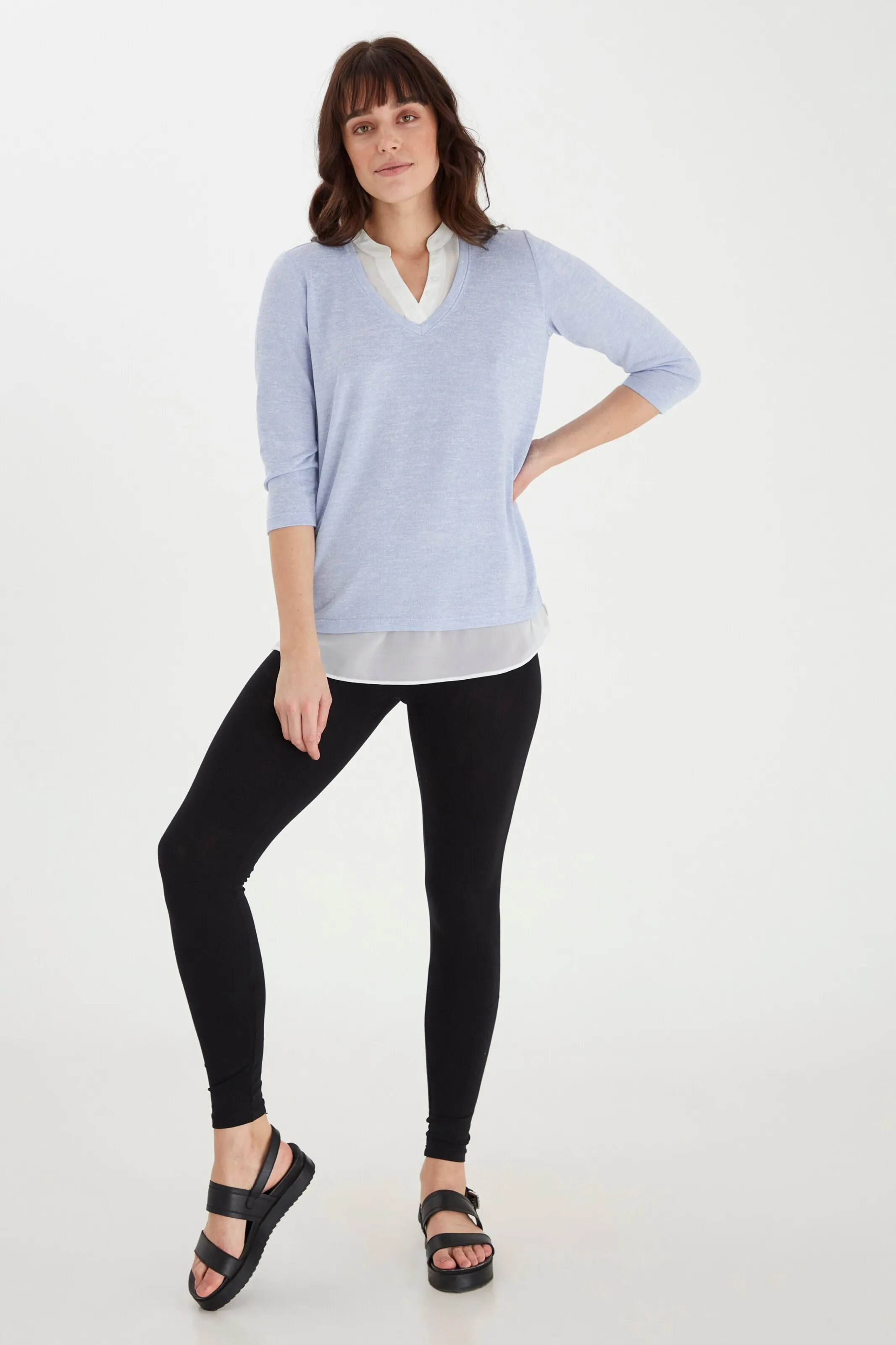 Fransa Pullover 'VEREXAN' in Blau