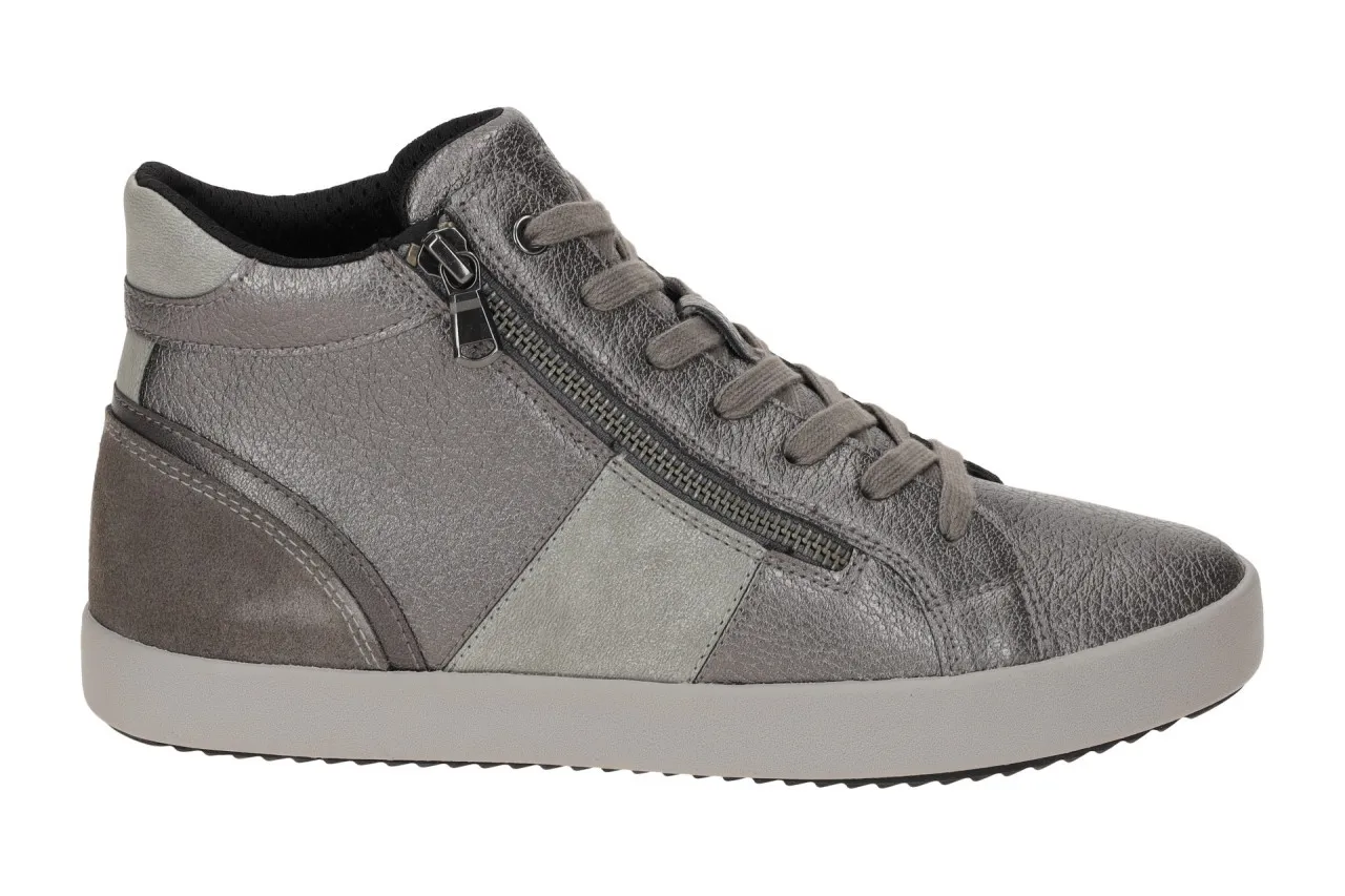 Geox Blomiee Schuhe Mid-Sneaker grau metallic D366HD