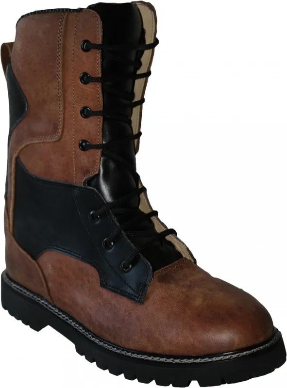 German Wear, Freizeit Wanderstiefel Jagdstiefel Stiefel aus Nubuckleder Braun