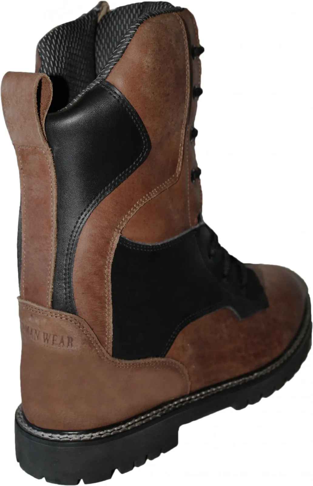 German Wear, Freizeit Wanderstiefel Jagdstiefel Stiefel aus Nubuckleder Braun