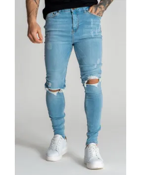 Gianni Kavanagh Light Blue Core Ripped Jeans