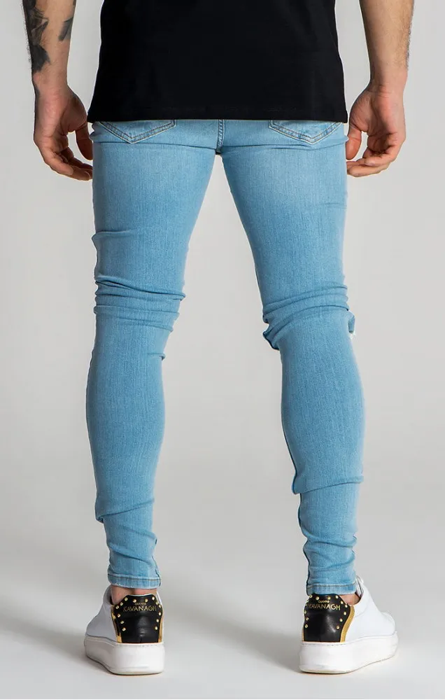 Gianni Kavanagh Light Blue Core Ripped Jeans