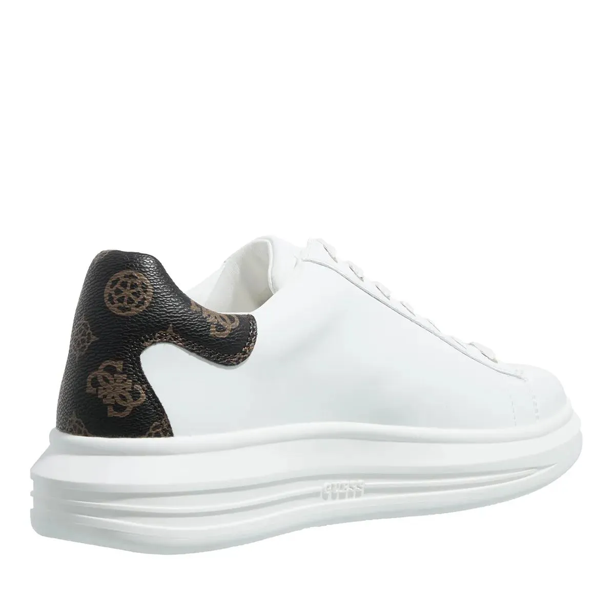   Guess  Vibo White/Brown  Low-Top Sneaker 