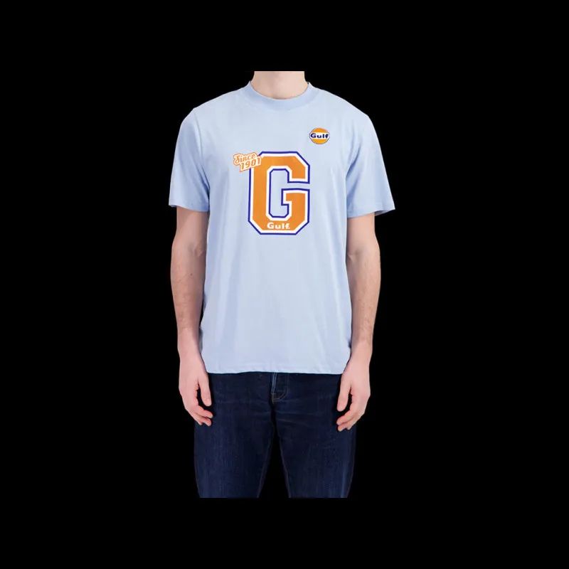 Gulf T-Shirt Varsity Hellblau GU242TSM06-125 - Herren