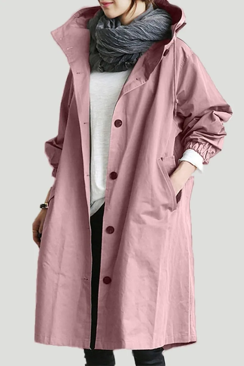 Heidi-Mode | Wasserdichter Trenchcoat Mit Kapuze