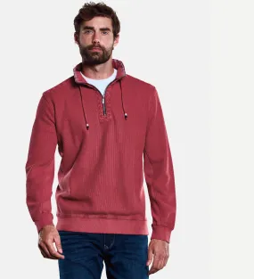 Herren engbers Sweatshirt Stehkragen in Rot kaufen 33738