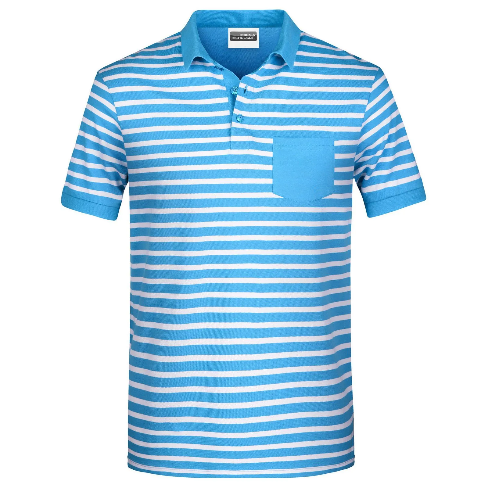 Herren Gestreiftes Poloshirt 8030