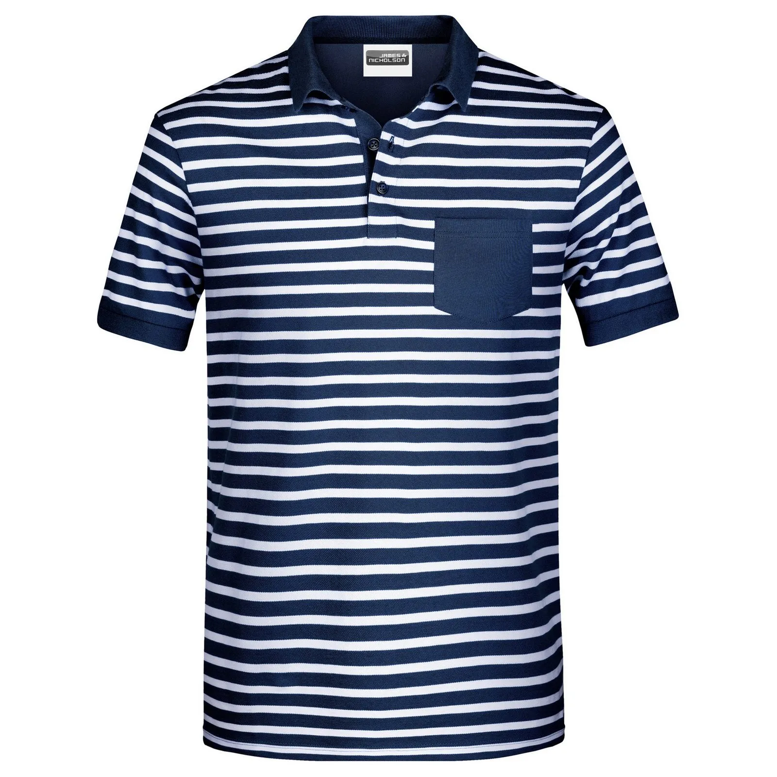 Herren Gestreiftes Poloshirt 8030