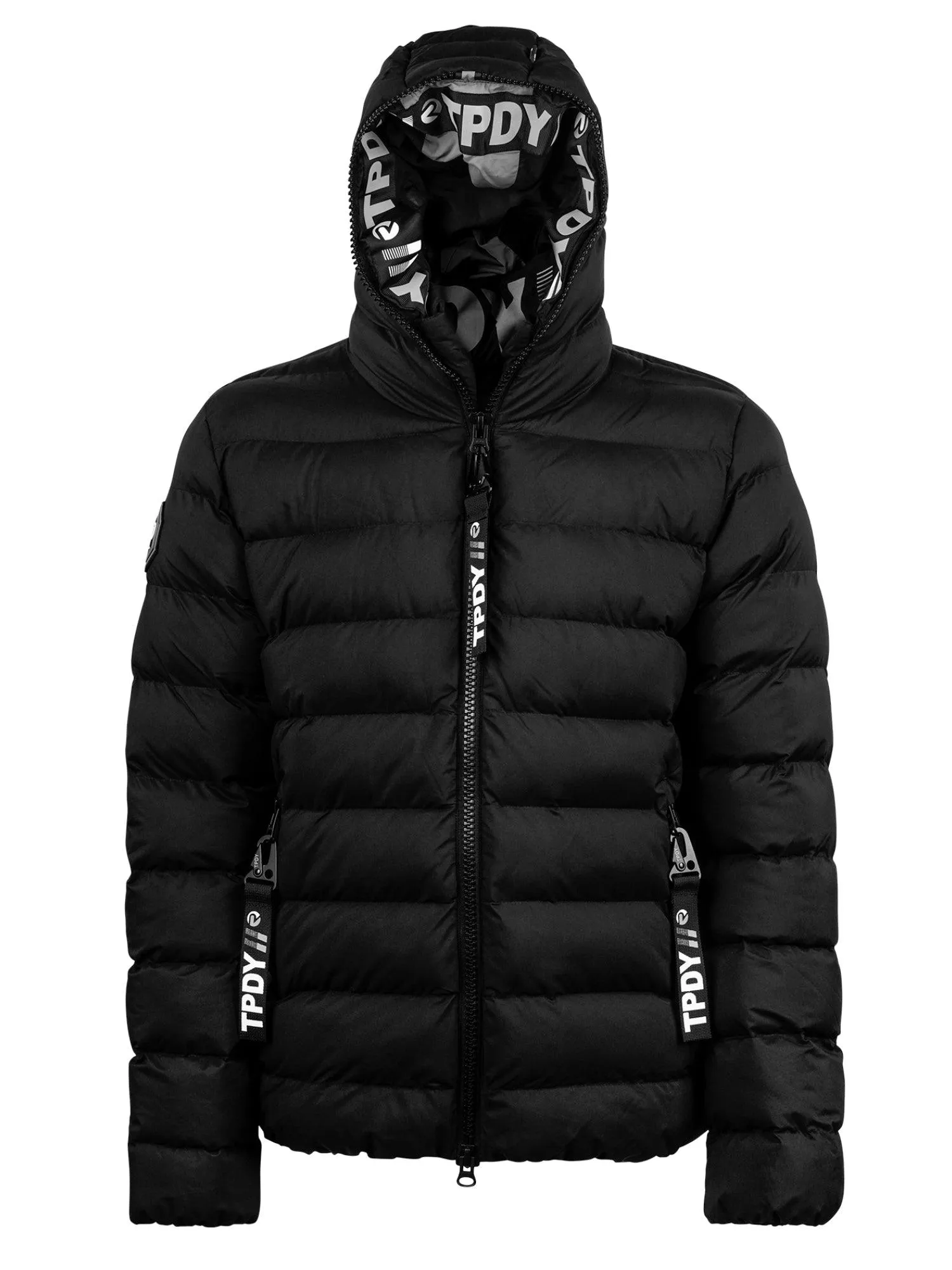 Herrenjacke Neo mit Kapuze - Schwarz & Wasserabweisend