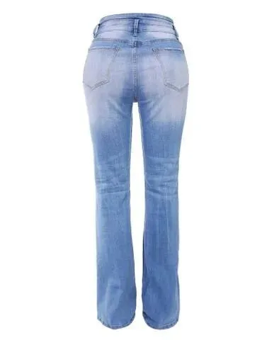 High-Waist-Jeans im Stil