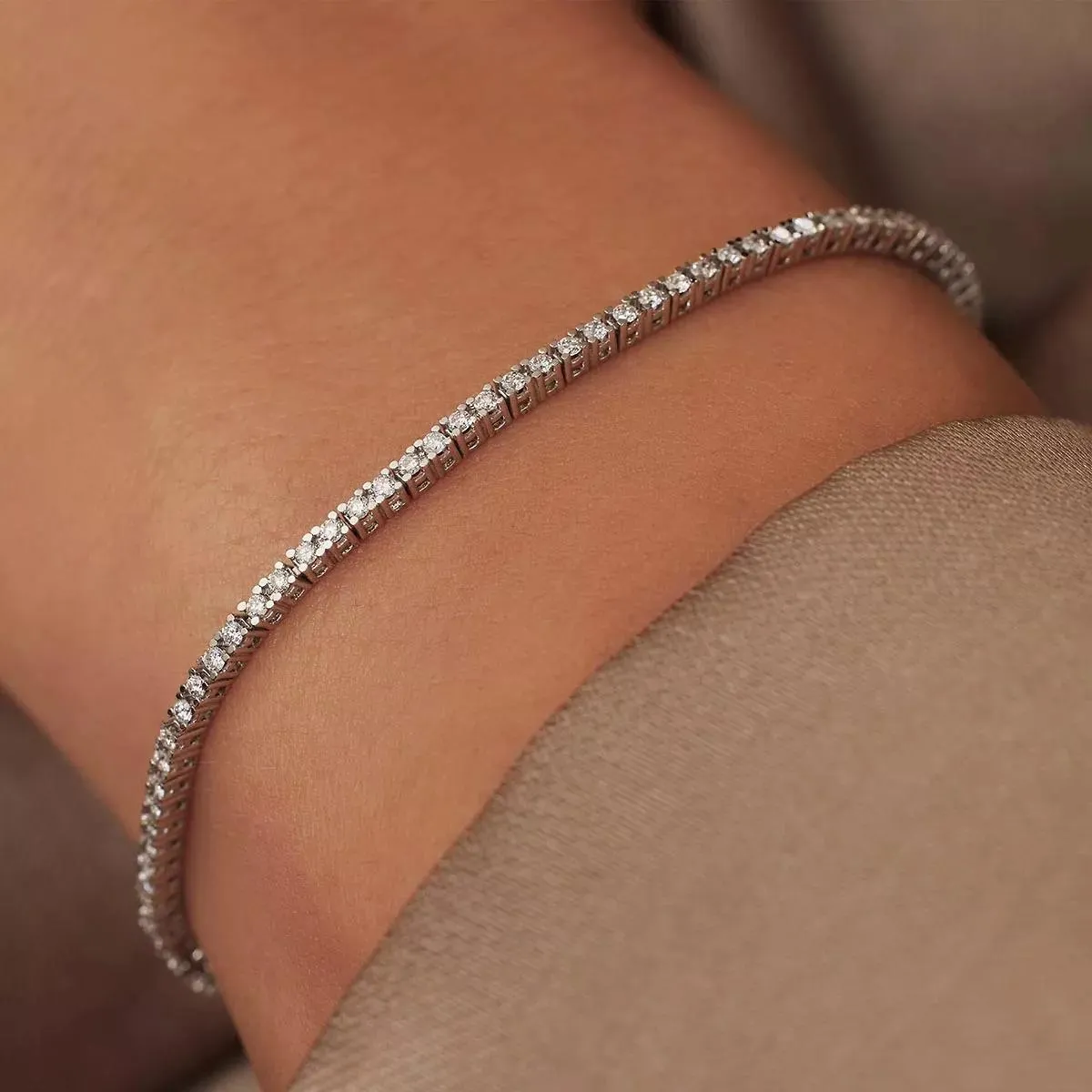   Isabel Bernard  De la Paix Madeline 14 karat tennis bracelet | dia White Gold  Armband 