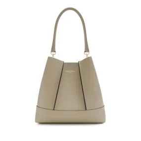   Isabel Bernard  Isabel Bernard Femme Forte damen Schultertasche Ta Taupe  Bucket Bag 